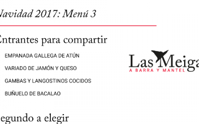 Menú de Navidad 2017