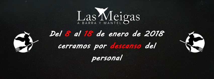 Nos tomamos un descanso del 8 al 18 de enero de 2018